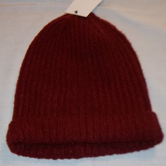 Goodfellow & Co Accessories Goodfellow Co Red Mixed Rib Beanie